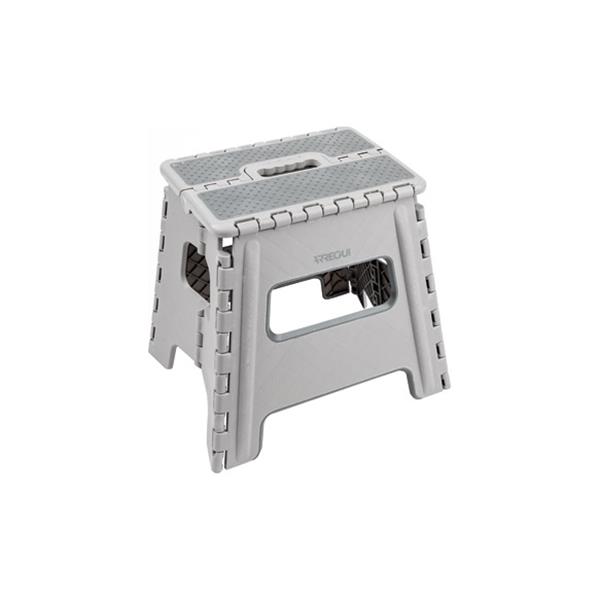 TABURETE PLEGABLE GRIS 29X22X32CM