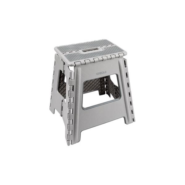 TABURETE PLEGABLE GRIS 29X22X39CM