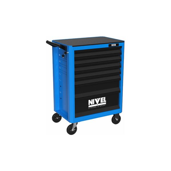 CARRO HERRAMIENTAS METALICO 7 CAJONES 129 PIEZAS VASOS, PUNTAS Y HERRAMIENTAS