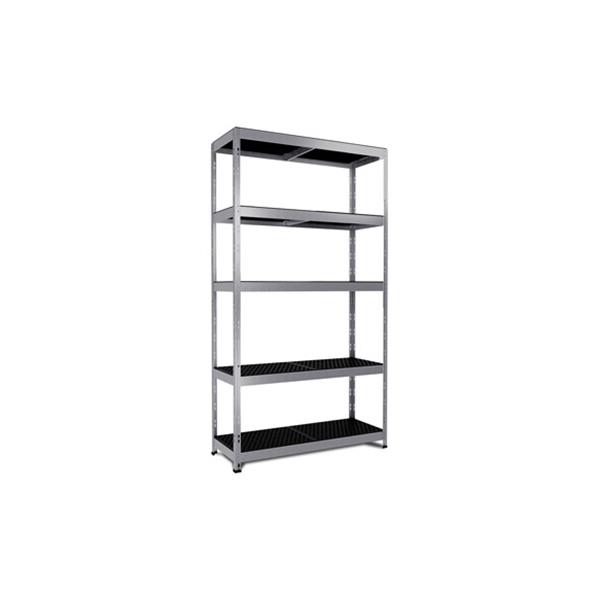 ESTANTERIA METAL 5 ESTANTES PP SIN TORNILLOS RIVET ALLOY 180 X 100 X 38 CM