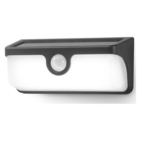 APLIQUE LED SOLAR ANDROS 600LM SENSOR CREP. 12H IP54 AUTOLINK D/MOVIMIENTO 4000K 120&ordm; BATERIA REEMP. 25M2