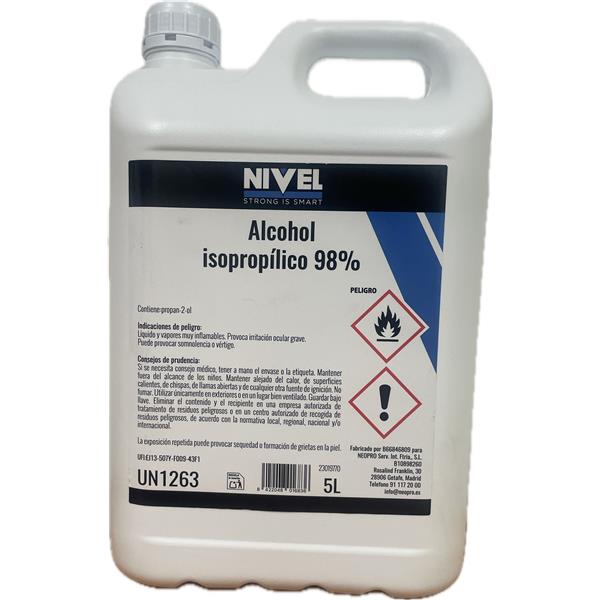 ALCOHOL ISOPROPILICO 98% 5 LT