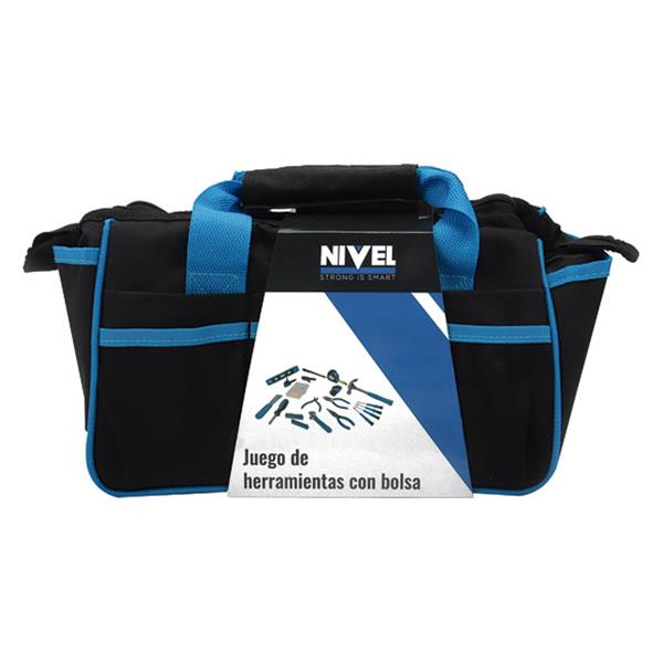 BOLSA CON HERRAMIENTAS 76 PIEZAS NIVEL