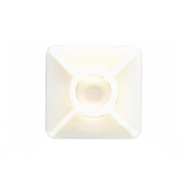 BASE ADHESIVA PARA BRIDAS NILON 19 X 19 NEGRA 100 UD INDEX