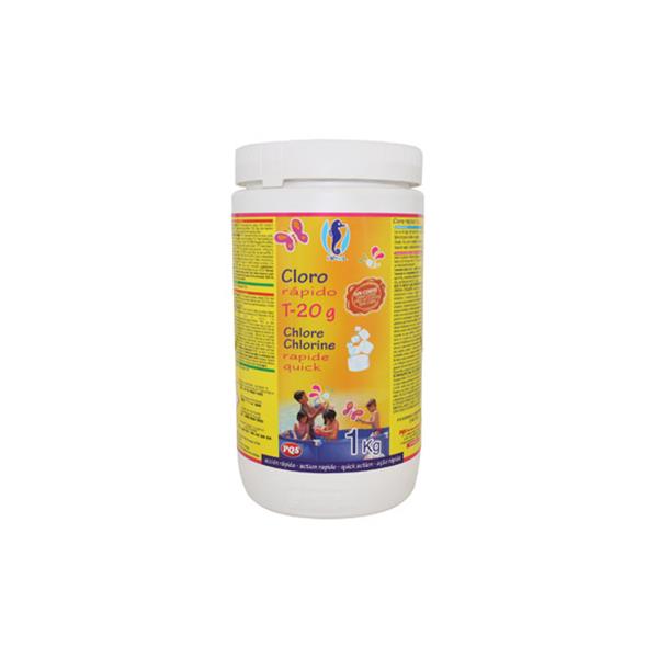 CLORO RAPIDO T20 G PARA MINIPISCINA 1KG