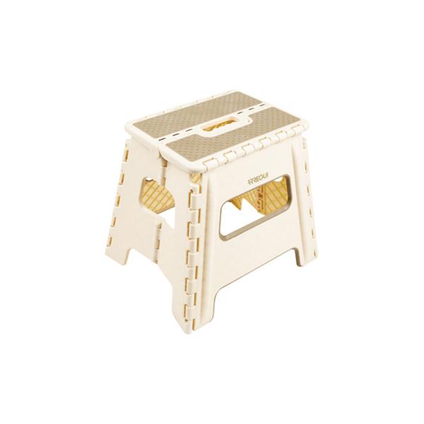 TABURETE PLEGABLE BEIGE 29X22X32CM