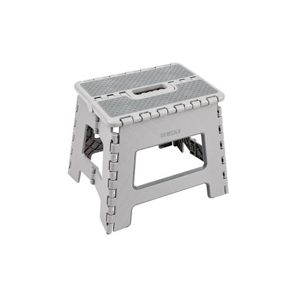 TABURETE PLEGABLE GRIS 29X22X27CM