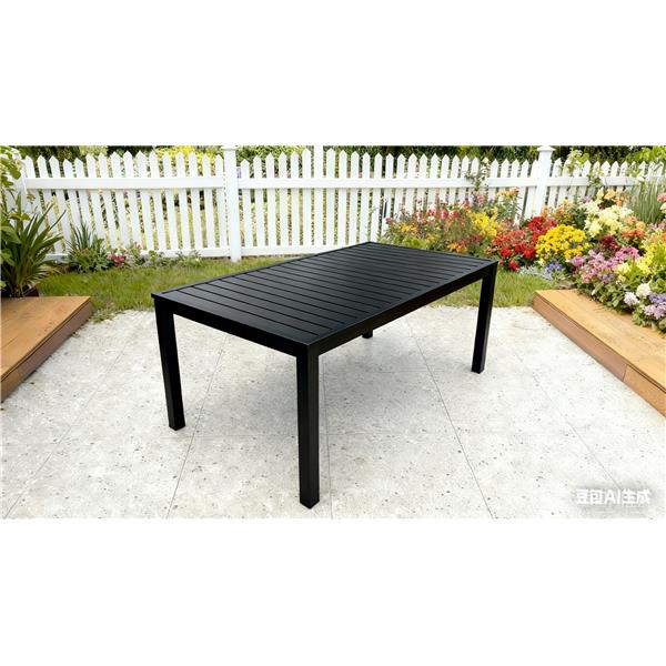 MESA ALUMINIO RECTANGULAR 175X100 CM ANTRACITA