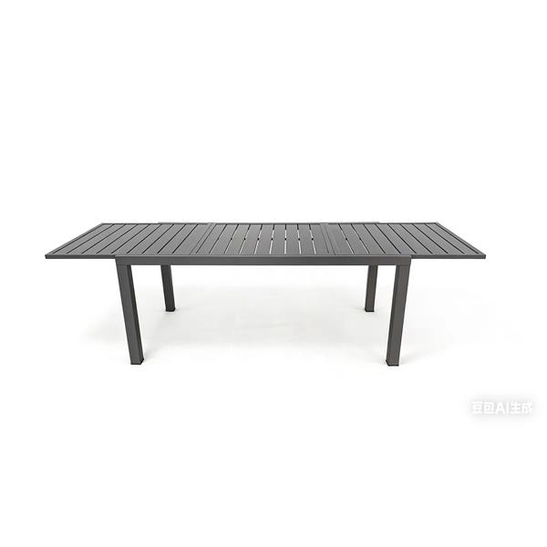 MESA ALUMINIO EXTENSIBLE 160-240X89 CM ANTRACITA