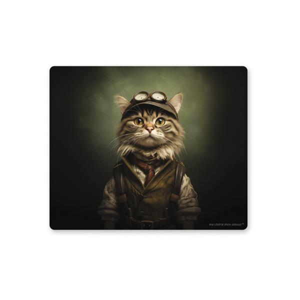 ALFOMBRA VINILICA MOUSE MULTIUSOS 23X19CM OSCAR GATO