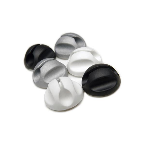 ORGANIZADOR CABLES BASE ADHESIVA 6 UD