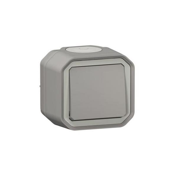 CONMUTADOR SUPERFICIE GRIS IP55 NEW PLEXO