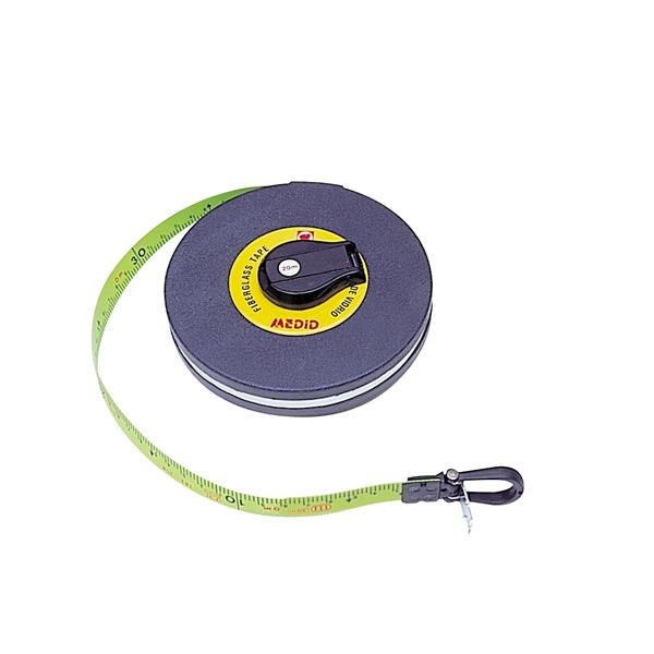 CINTA METRICA CERRADA FIBRA 25M 1400 FLUORESCENTE