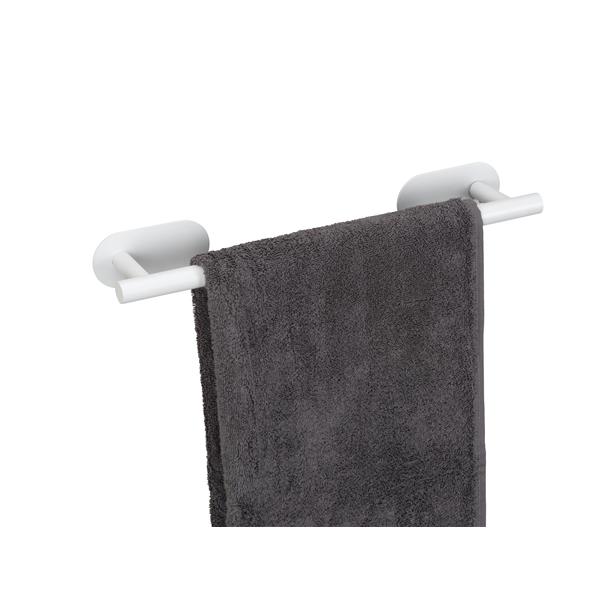 TOALLERO DE BARRA DE ACERO INOXIDABLE 40 CM TURBO-LOC&reg; SERIE OREA WHITE MAT