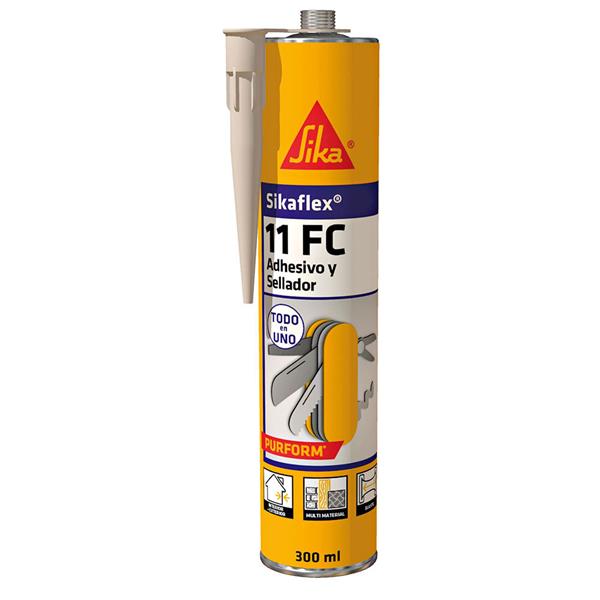MASILLA POLIURETANO SIKAFLEX 11FC PURFORM 300 ML GRIS ANTRACITA