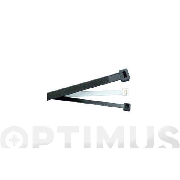 BRIDA NYLON DENTADA NEGRA 4.8 X 370 MM PAQ 100 UD IRONSIDE