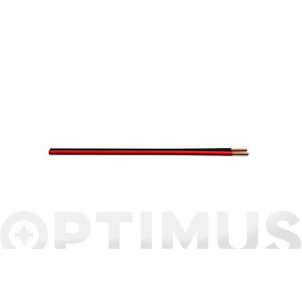 CABLE PARALELO AUDIO 2 X 0,75mm2 POR METROS ROJ/NEGRO