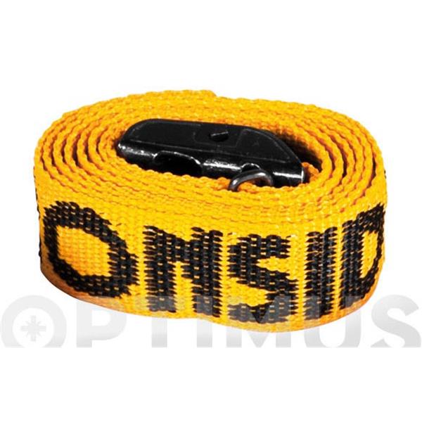 TRINQUETE 2.5 MT x 2,5 CM FUERZA DE 400 KG DE AMARRE IRONSIDE 