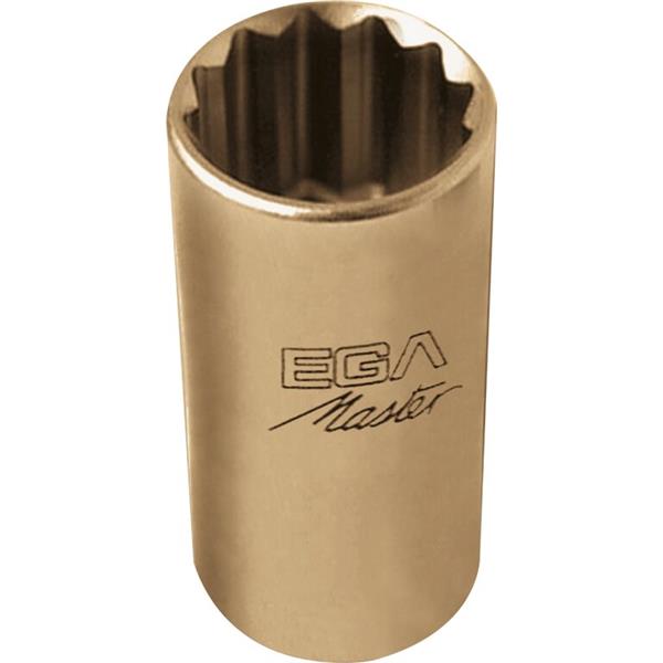 LLAVE DE VASO 1/2" - 9 MM SERIE LARGA  ANTICHISPA  Cu-Be. (12 CANTOS)  35090  EGAMASTER