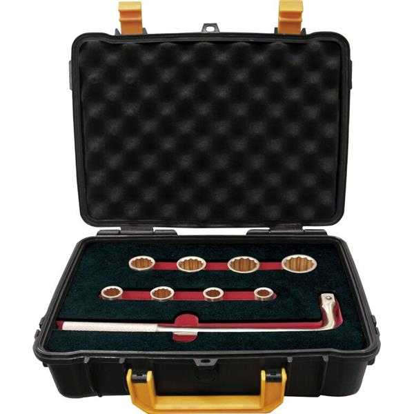 JUEGO DE 9 LLAVES DE VASO 1/2" (3/8" - 15/16" 12 CANTOS) ANTICHISPA Cu-Be  35810  EGAMASTER