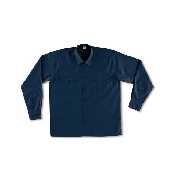CAMISA ALGODON AZUL MARINO MANGA LARGA