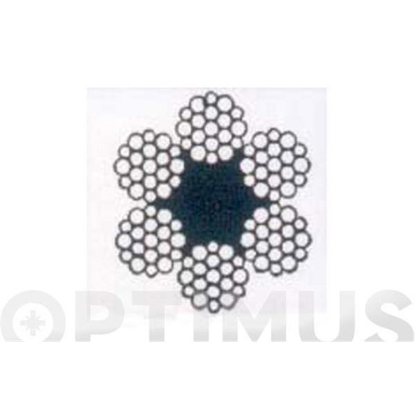 CABLE ACERO 6X19+1 DIAM 5 MM 25 MT CURSOL