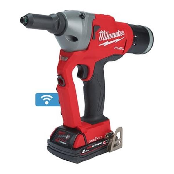 REMACHADORA M18 FUEL&trade; ONE-KEY&trade;, CAPACIDAD M&Aacute;XIMA REMACHE 4,8-7MM INOX, FUERZA DE TRACCI&Oacute;N 20.000N, CARRERA 30MM. INCLUYE 4 BOQUILLAS. SE SUMINISTRA EN VERSI&Oacute;N CERO, SIN BATER&Iacute;AS NI CARGADOR, EN HD-BOX  M18ONEFPRT-0X  MILWAUKEE