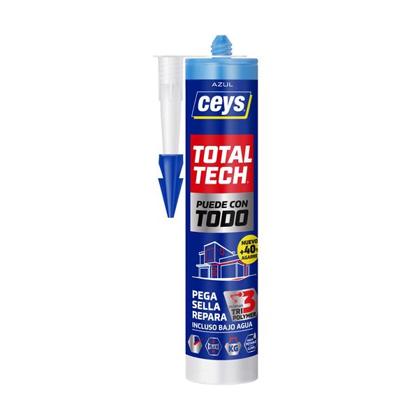 ADHESIVO DE MONTAJE SELLADOR TOTAL TECH AZUL 290 ML CEYS