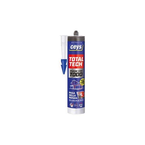 ADHESIVO DE MONTAJE SELLADOR TOTAL TECH ANTRACITA 290 ML CEYS