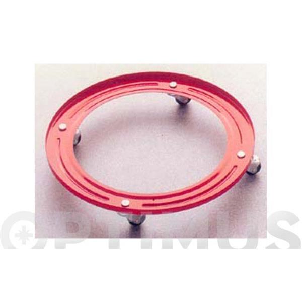 SOPORTE BUTANO MENAJE ROCH 10118 BGE-RM DIAM 32 CM RUEDAS METALICAS