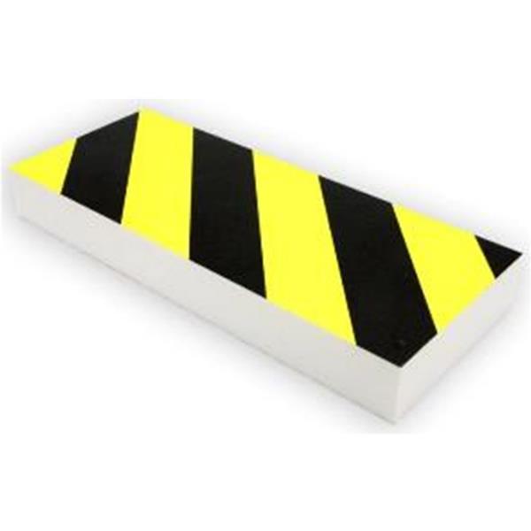 PROTECTOR APARCAM. PLANO 380 X 150 X 45 MM ESPUMA POLIETILENO NEGRO-AMARILLO