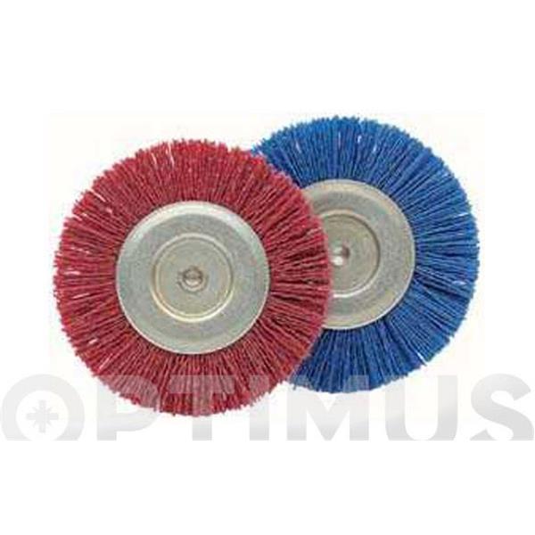 CEPILLO CIRCULAR INDUSTRIAL DE NYLON &Oslash; 100 MM GRANO GRUESO 50825-100B BELLOTA