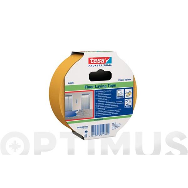 CINTA DOBLE CARA SUELOS PERMANENTE 50 MM X 25 MT REF.64620 TESA