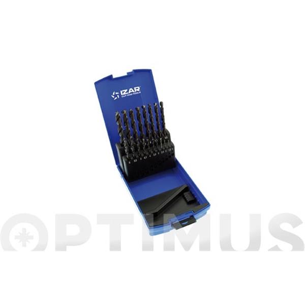 JUEGO BROCAS HSS-CO 338 JGO 19 PZ 1466 DE 1 A 10 EN 0.50 MM IZAR