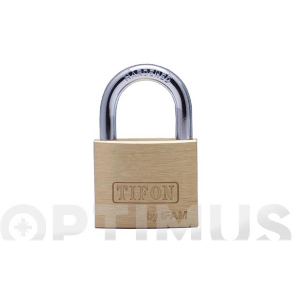 CANDADO LATON LLAVES IGUALES ARCO NORMAL DE 40 MM N&ordm; LLAVE 402 TIFON