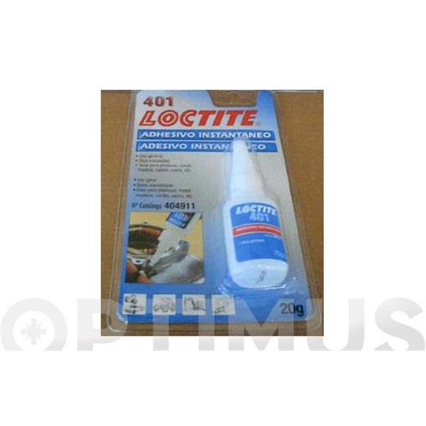ADHESIVO INSTANTANEO 401 USO PROFESIONAL 20 GR LOCTITE
