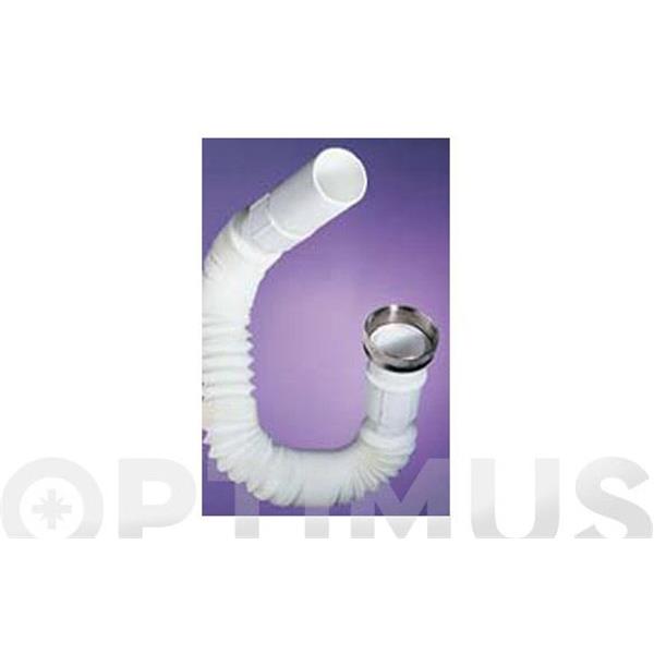 MANGUITO SIFON EXTENSIBLE DE 30 A 80 CM RACORD PLASTICO 40- 1"1/2 