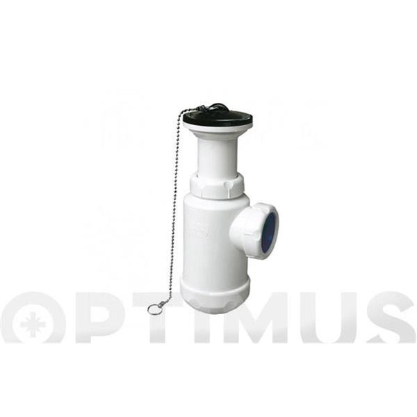 SIFON BOTELLA EXTENSIBLE HORIZONTAL VALVULA S-135 1-1/4" MIRTAK