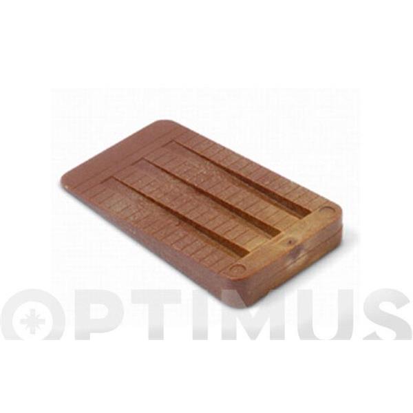 CU&Ntilde;A PLASTICO COLOR MADERA 2 UD. 50 X 30 X 7 MM