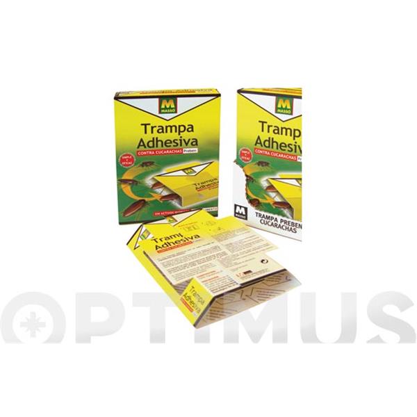 TRAMPA ADHESIVA GEL CUCARACHAS 5 UN  MASSO