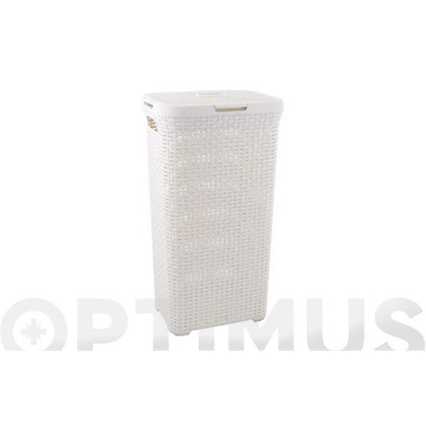 PONGOTODO C/TAPA NATURAL STYLE 40 LT BLANCO CURVER