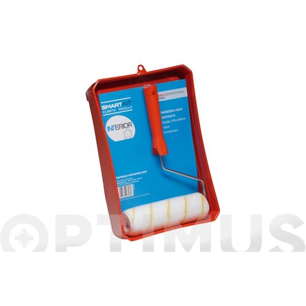 KIT CUBETA + RODILLO ANTIGOTA (18CM) UNIVERSAL BARBOSA