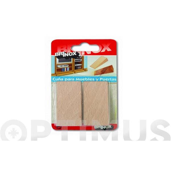 CU&Ntilde;A MADERA HAYA NATURAL 2 UND 66 X 30 X 15 MM BRINOX