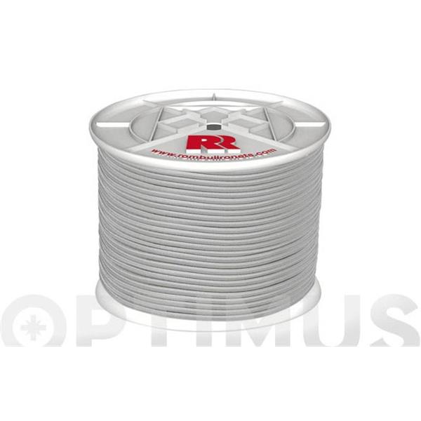 CUERDA ELASTICA POLIESTER / LATEX &Oslash; 6 MM DE 200 MT BLANCO ROMBULL