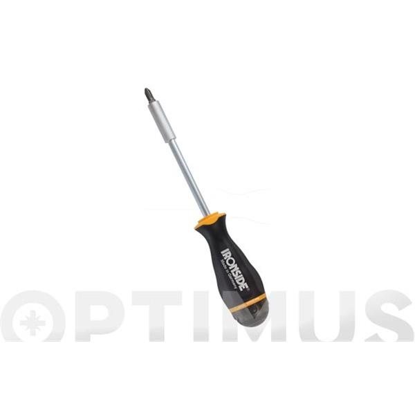 DESTORNILLADOR MAGNETICO 8 PUNTAS: 3 PL: 4,5 5,5 6,5 + 3 PH: 0 1 2 + 2 PZ: 1 2 IRONSIDE