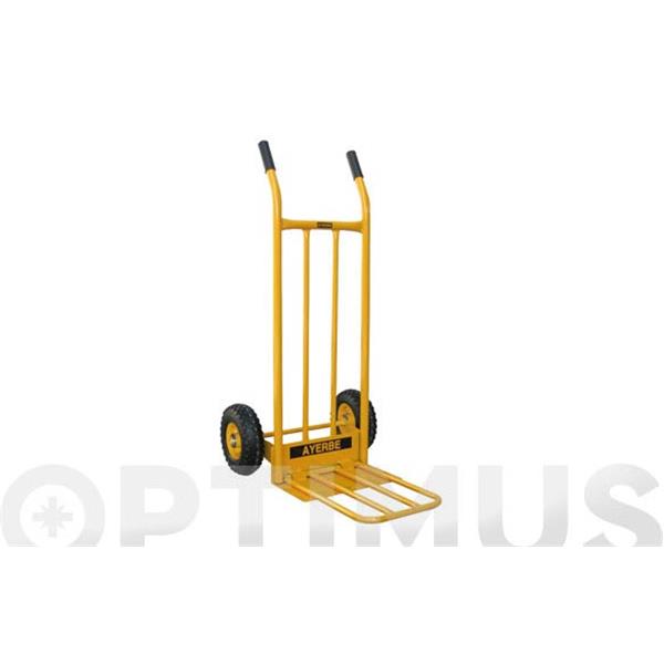 CARRETILLA ALMACEN PALA ABATIBLE AY-350-CN RUEDA IMPINCHABLE 350 KG AYERBE