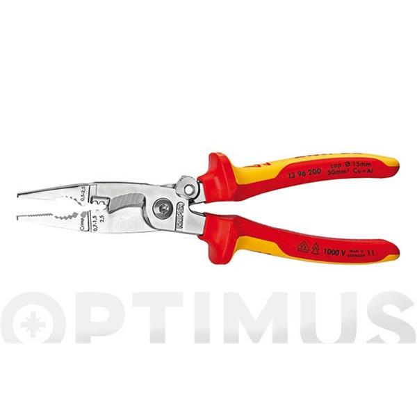 ALICATE INSTALADORES 1396 200 MM MANGO AISLADO 1000 VO. KNIPEX