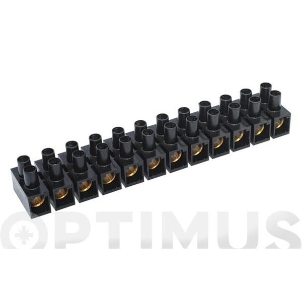 REGLETA CONEXION ELEC HOMOLOG. 25 MM 125A NEGRA FAMATEL