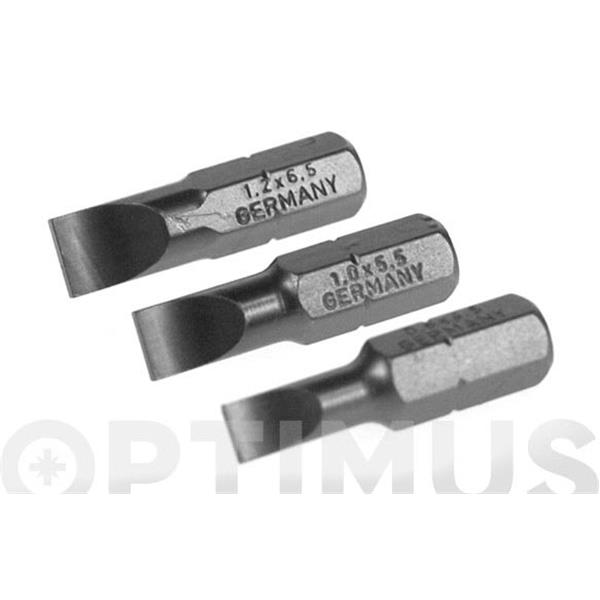 PUNTA PLANA PRO ( PL 4,5 / 5,5 / 6,5 - 25 MM -1/4") IRONSIDE 