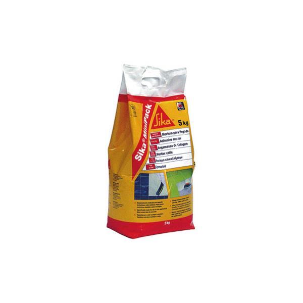 ADHESIVO PEGADO BALDOSAS MINIPACK 5 KG BLANCO SIKA